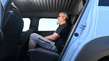 Dean Gibson sat in the Renault 4